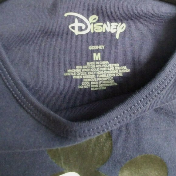 New Mickey Mouse Blue Short Sleeve Crop Top - Picture 3 of 5